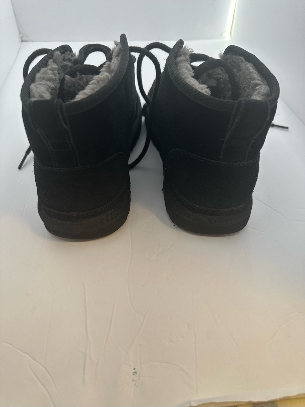 Black suede mini boots 🖤 cozy winter essential | worn - Size 8 - Picture 6 of 16